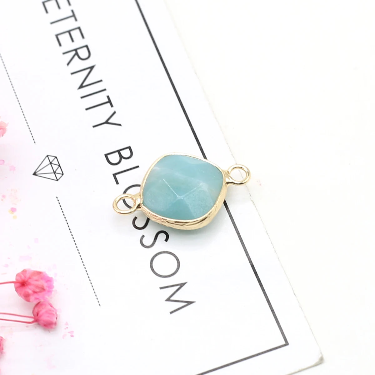 Multishape Natürliche Amazonites Anhänger Charms Natürliche Blaue Stein Stecker für Die DIY Jewerly Halskette Armband Zubehör