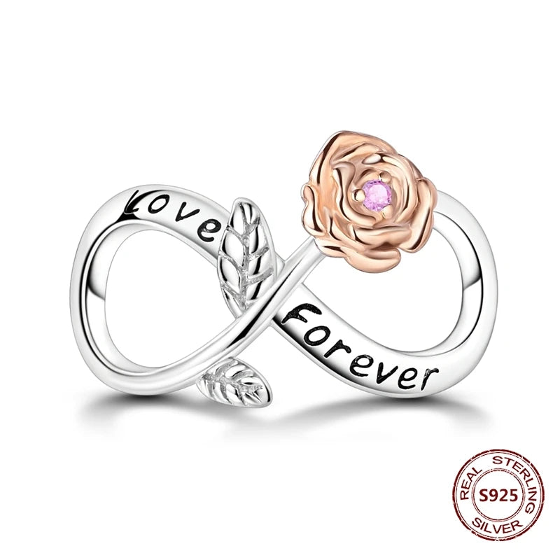 Gelber Sonnenblumen-Charm aus 925er Silber, Original-Zirkon, Kolibri, Einhorn-Charms, passend für Armbänder, DIY-Schmuck für Frauen, Hochzeitsgeschenk