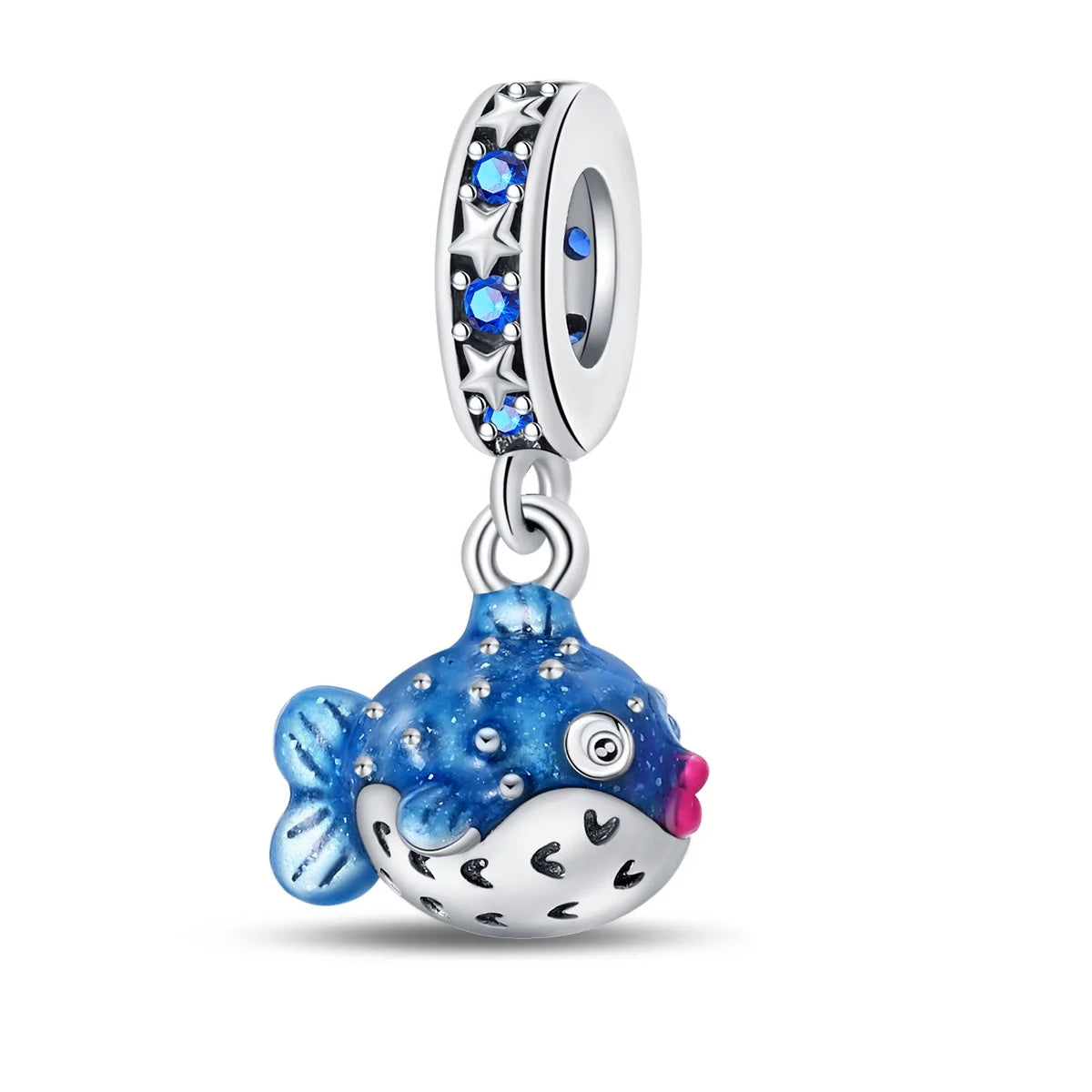 Beliebter Charm-Anhänger aus 925er-Sterlingsilber mit Delfin, sicherer Kette, Muschel und Qualle, passend für Armbänder, exquisites Strandparty-Geschenk