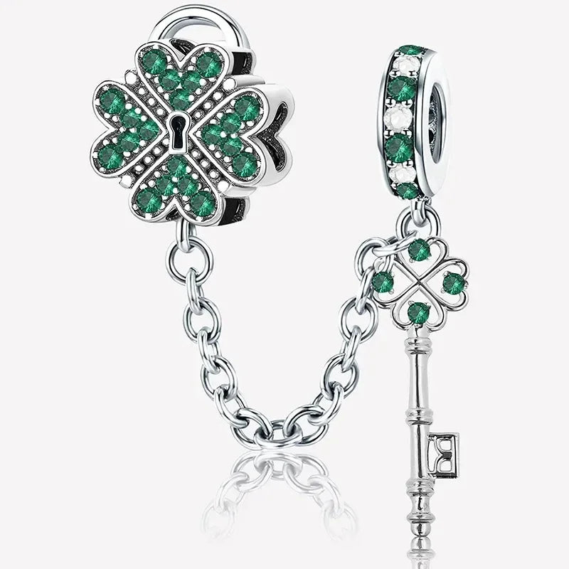 Charms aus 925er-Sterlingsilber mit Tierhantel, niedlicher rosa Hund, Perlen, passend für DIY-Armbänder, Armreifen, Geschenk von hochwertigem Schmuck