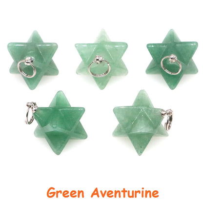 Naturstein Merkaba Stern Reiki Heilkristalle für DIY Energie Edelstein Modeschmuck Zubehör Party Home Dekoration Geschenk