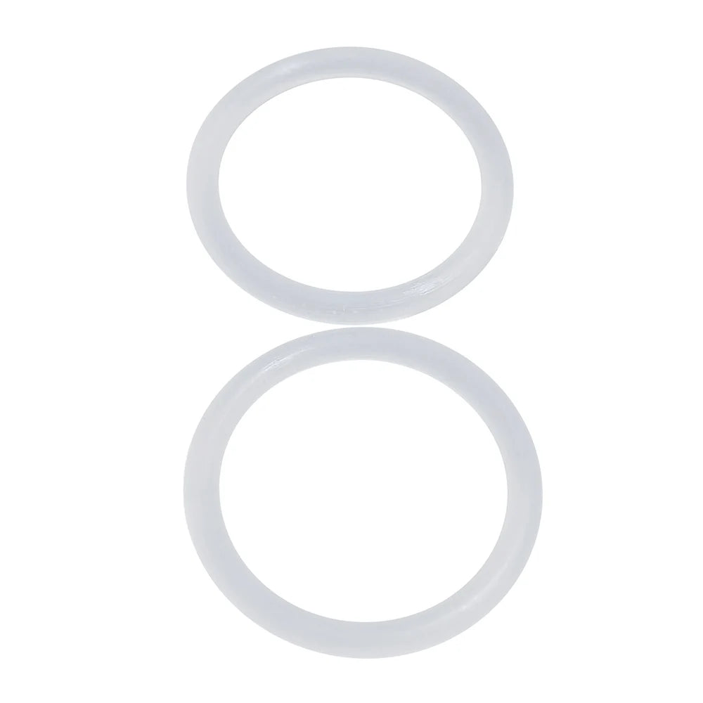 KegLand 2 Stück Silikon-O-Ring, weiße Dichtung, passend für 1/2 BSP 20 mm (Innendurchmesser) x 2,5 mm (BS117)