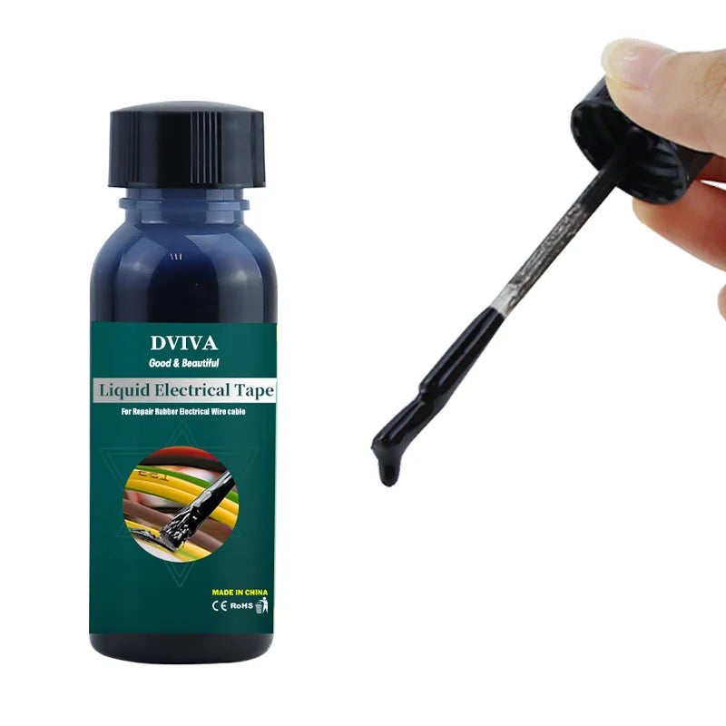 Flüssiges Isolierband, wasserdichte Isolierpaste, Dichtmittel, Draht, Kabel, Mantel, Fixlinie, Kleber, Reparaturkleber, Isolierkleber, 15–300 ml
