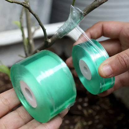 100/500m PE Veredelungsband, dehnbare, selbstklebende Gartenbaumrolle, Pflanzen-, Setzlings-, Wein- und Tomatenveredelungszubehör