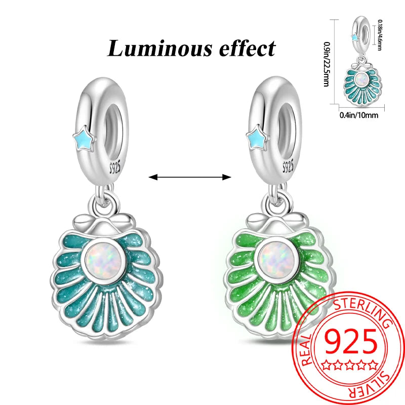 Sommer-Charm-Anhänger aus 925er-Sterlingsilber, Sea World Kingdom, Perlen für Charms, Original-Armband für Damen, Schmuckherstellung