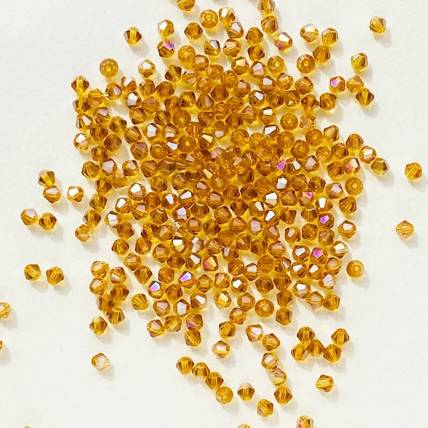 100pcs 4mm glänzende facettierte österreich Kristall perlen Bicone Perlen lose Spacer Perlen für Schmuck machen DIY Armband Halskette Anhänger