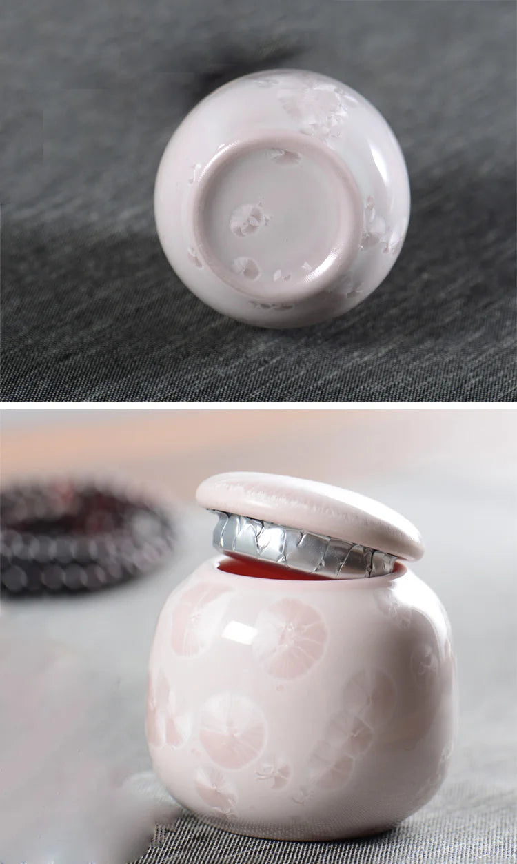 Pet memorial urn for human ashes, personalized pet urn for human cremation, small dog pet, Japanese mourning urn for ashes