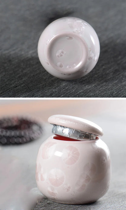 Pet memorial urn for human ashes, personalized pet urn for human cremation, small dog pet, Japanese mourning urn for ashes