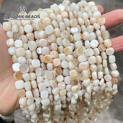 Natürliche Shell Perlen Unregelmäßige Form Glatte Perlen Lose Spacer Perlen Für Schmuck Machen Diy Ohrringe Halskette Zubehör Erkenntnisse