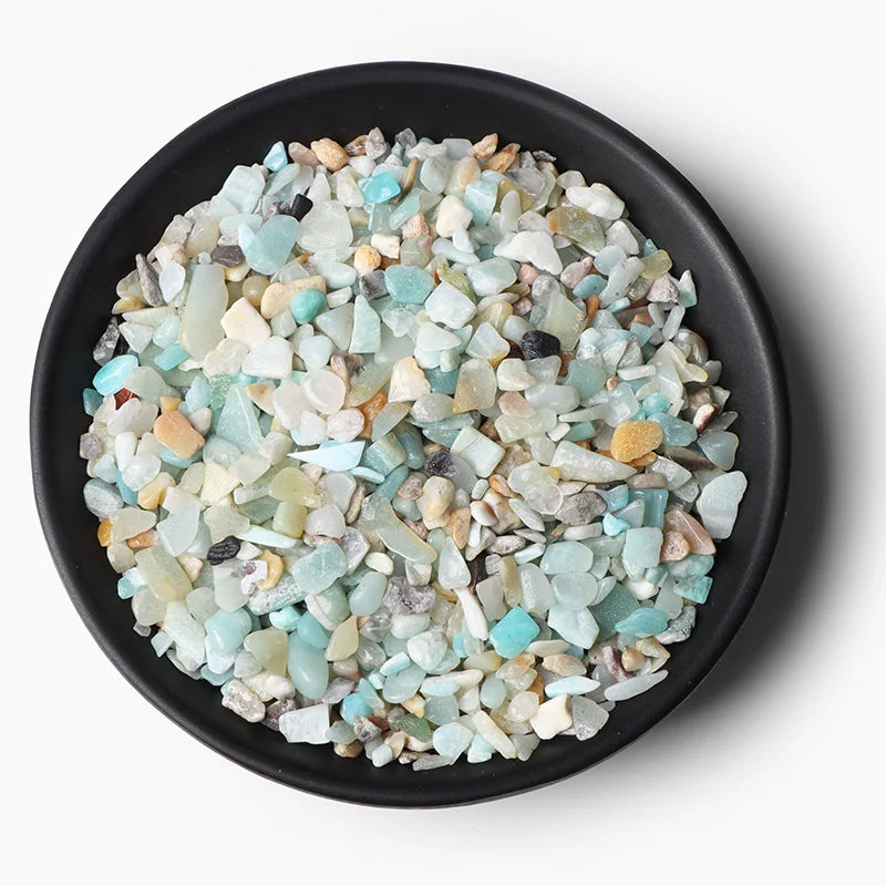 3-5MM Naturstein Kies Quarz Achat Jaspis Chips Mineralien Reiki Heilung Trommelstein Probe Stein Hause Aquarium Dekoration
