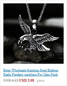 BEIER 2017 Einzigartige Schmuck Edelstahl Biker Adler Ring Mann Hohe Qualität USA Freien Tier Jewerly BR8-299