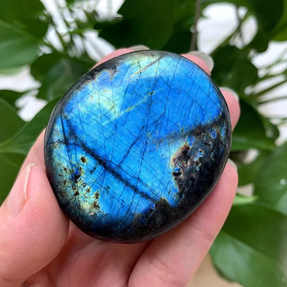 Labradorit-Spielzeug, blauer Mondstein, Kristall, rauer Stein, Mineralprobe, Naturstein, Heimdekoration, Ornament