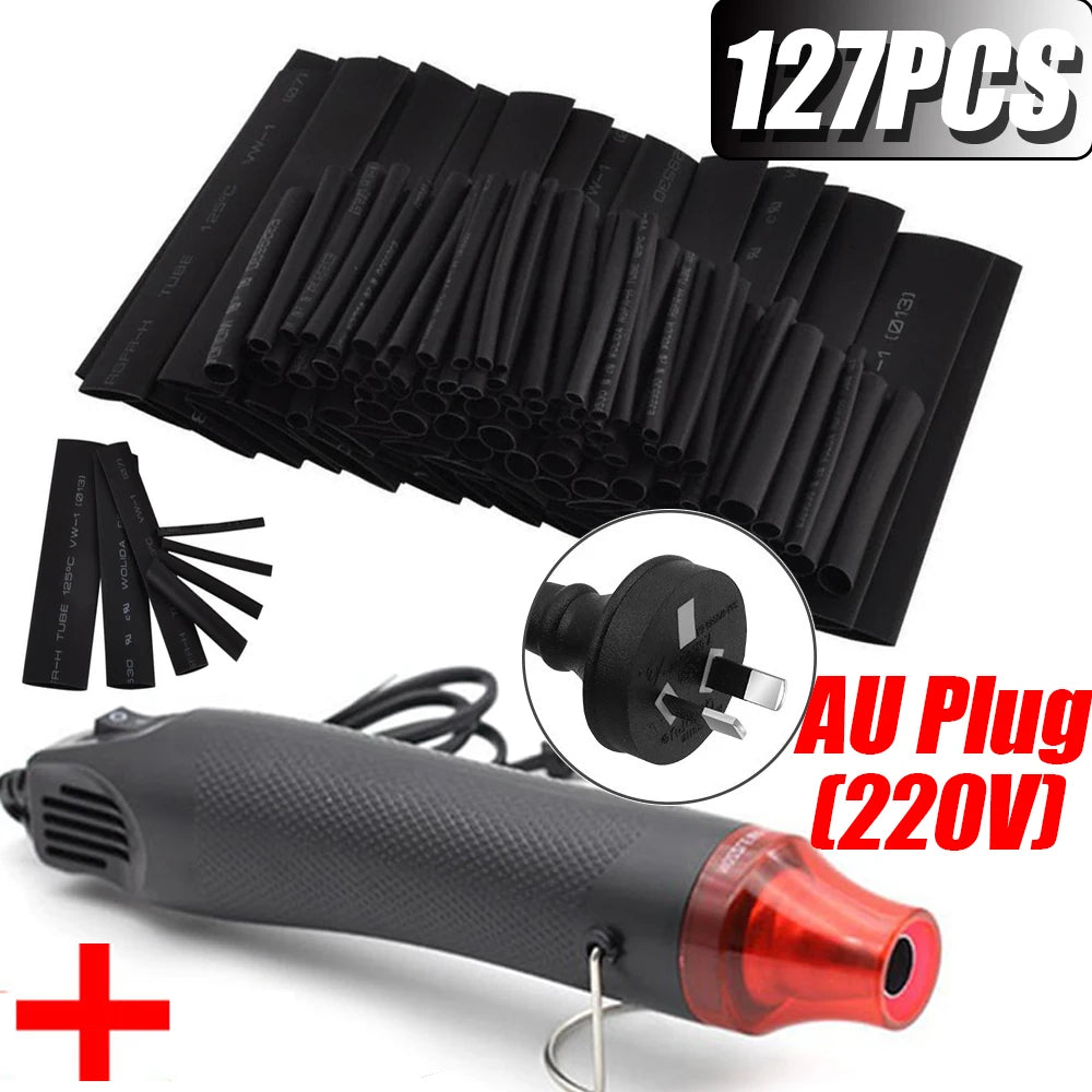 580/328/127PCS Schrumpfschläuche kit 2:1 Schrumpf Draht Schrumpfen Wrap Schläuche Draht Verbinden Abdeckung Schutz mit Heißluft Pistole