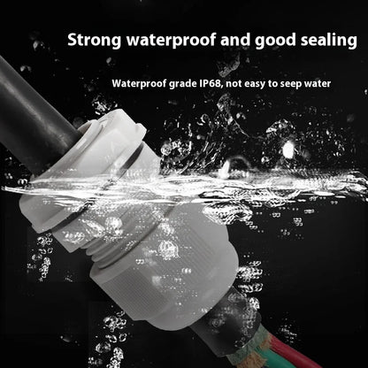 10 Stück PG-Serie weiß/schwarz Kabel wasserdichte Verbindung Nylon Kunststoff Drahtbefestigung Greyland Kopfdichtung PG7/9/11 metrisch Deutsch