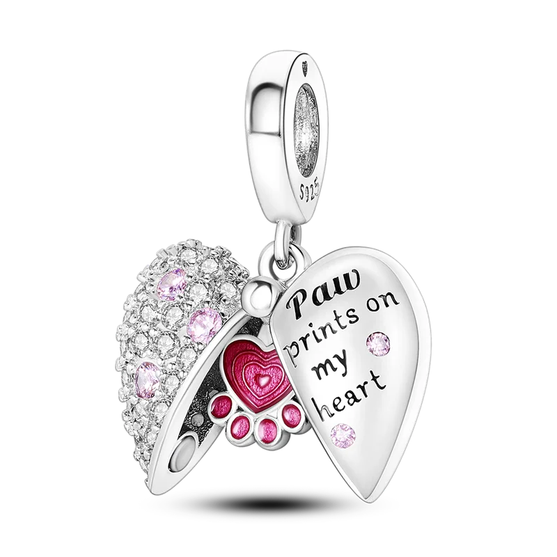 Charm-Perle aus 925er-Sterlingsilber, Mutter-Geschenk, Mutter, Liebe, glückliche Familie, baumelnd, passend für Original-Armreif, Halskette, DIY-Schmuck