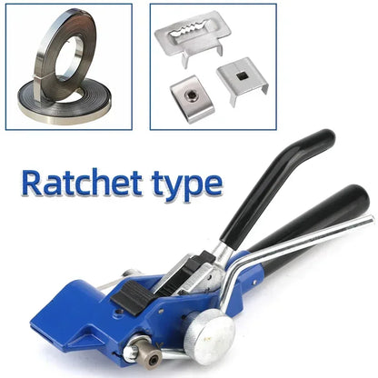 Ratschen-Kabelbinder aus Edelstahl, Kabelbinder, Zange für Breite 4,6–25 mm, Dicke 0,25–1,2 mm, Befestigungsband, Schneidwerkzeug