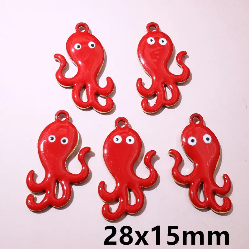 10 Stück Edelstahl Emaille Streifen Fisch Charms Anhänger 40x8/40x14mm DIY Schmuck Herstellung Zubehör für Halsketten Ohrringe