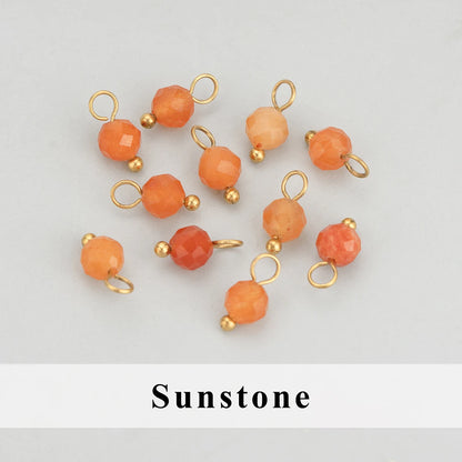 GUFEATHER, 20 Stück/Los, MH25, Schmuckzubehör, Edelstahl, Naturstein, Charms, handgefertigt, DIY-Anhänger, Schmuckherstellung