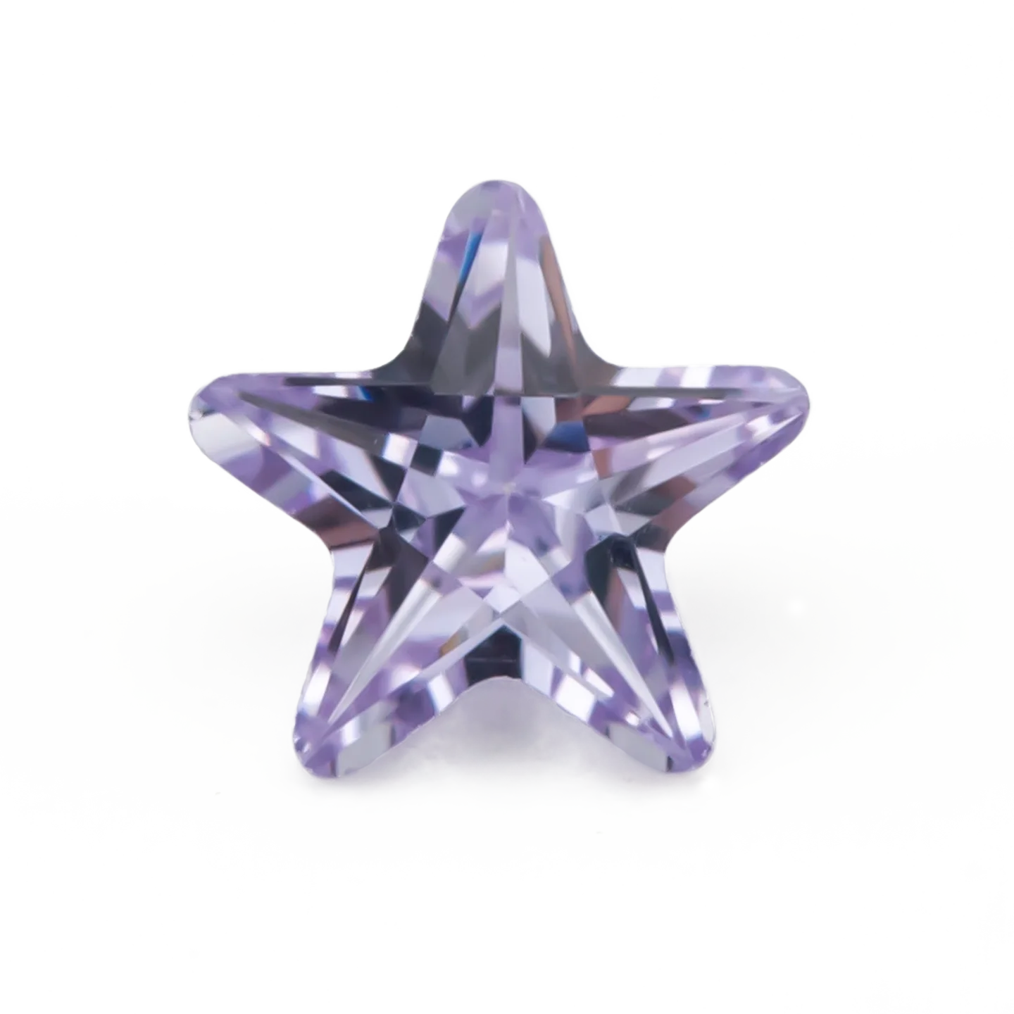Größe 3x3mm ~ 10x10mm 5A Zirkon Sternform Verschiedene Farben Zirkonia Stein Lose CZ Synthetischer Edelstein für die Schmuckherstellung