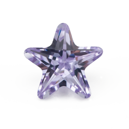 Größe 3x3mm ~ 10x10mm 5A Zirkon Sternform Verschiedene Farben Zirkonia Stein Lose CZ Synthetischer Edelstein für die Schmuckherstellung