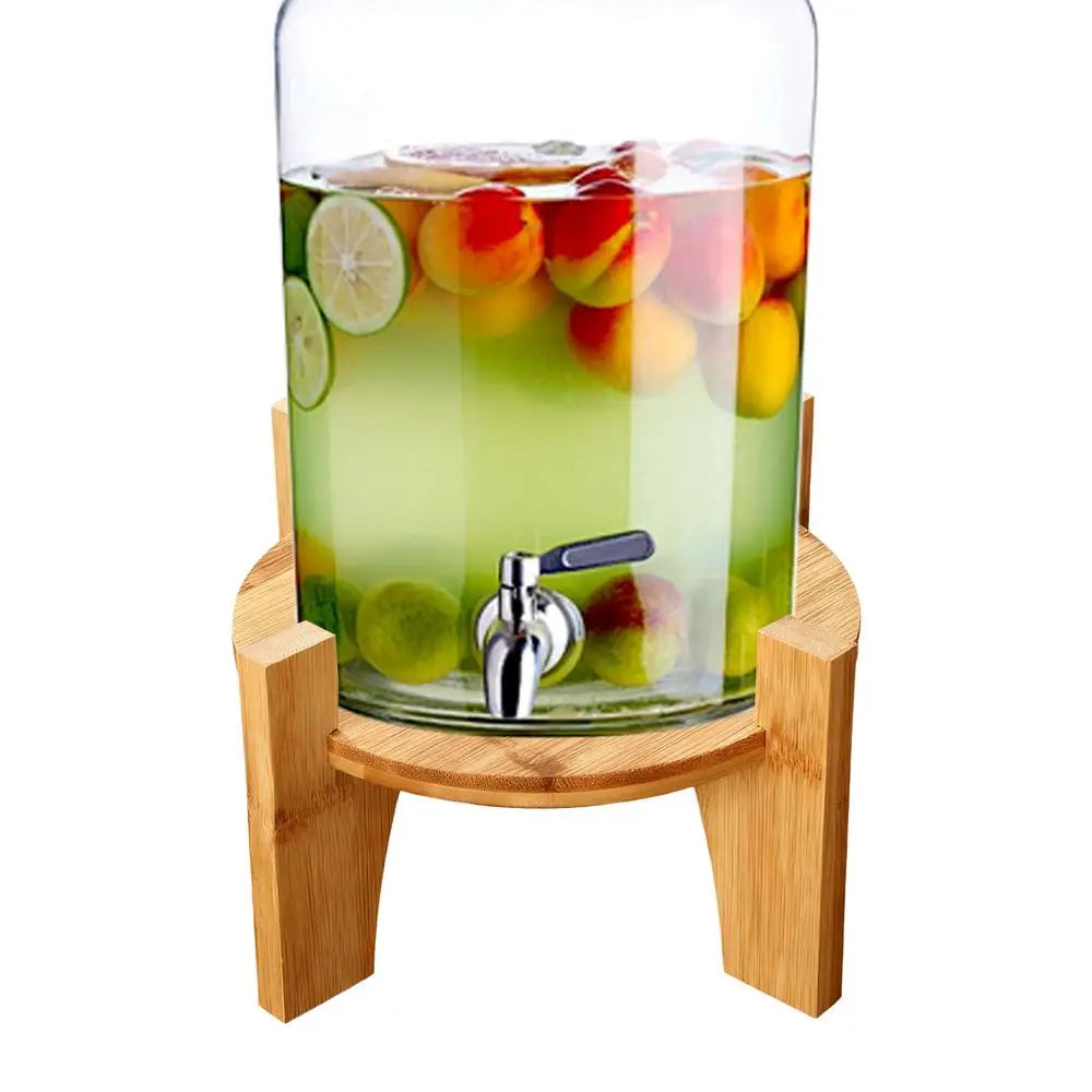 Getränke Spender Stehen Runde Basis Holz Party Liefert Wasser Saft Krug Spender Basis Für Restaurant Bar Hochzeit