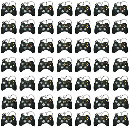 50PCS Schlüsselbund für Jungen Männer Gamepad Schlüsselring Joystick Game Controller Schlüssel Zubehör fit Handtasche Schlüssel Anhänger Freunde Schlüssel geschenke