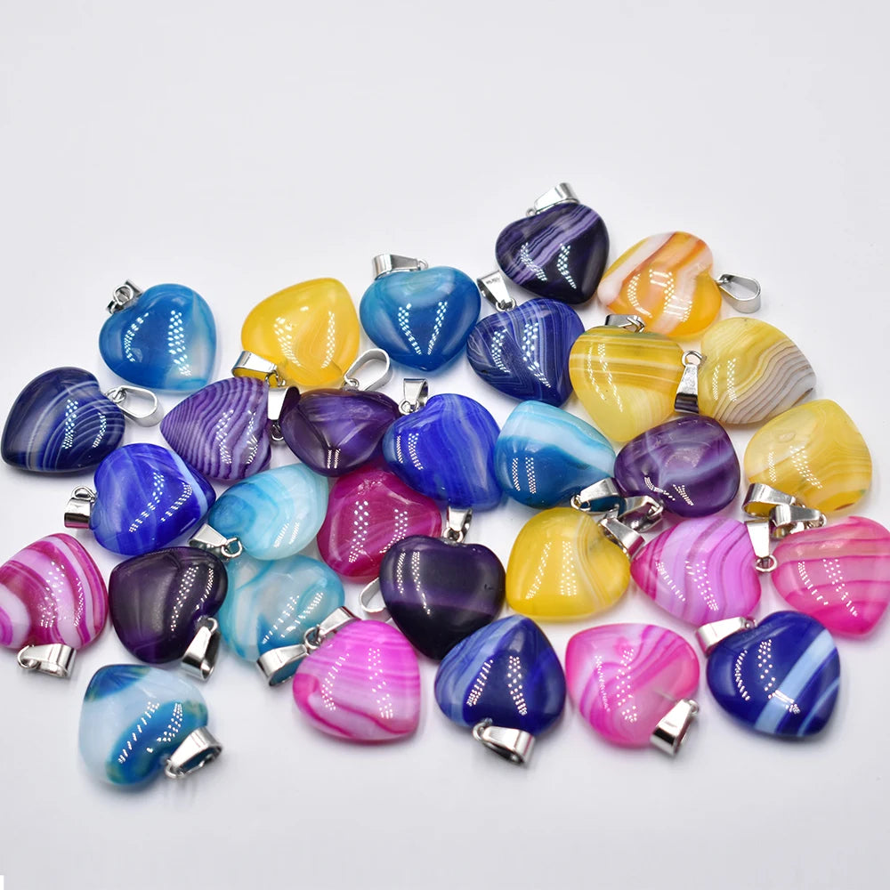 Großhandel 50 teile/los Mode 20mm herz naturstein amazonit charms anhänger für schmuck machen Kostenloser versand