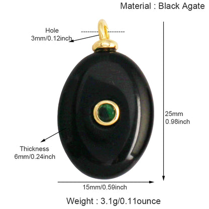 Jade Achat Amethyst Amazonit Wasser Gras Lapis Lazuli Charm Anhänger, 18K echt vergoldet Schmuck für Halskette Handwerk Herstellung S79