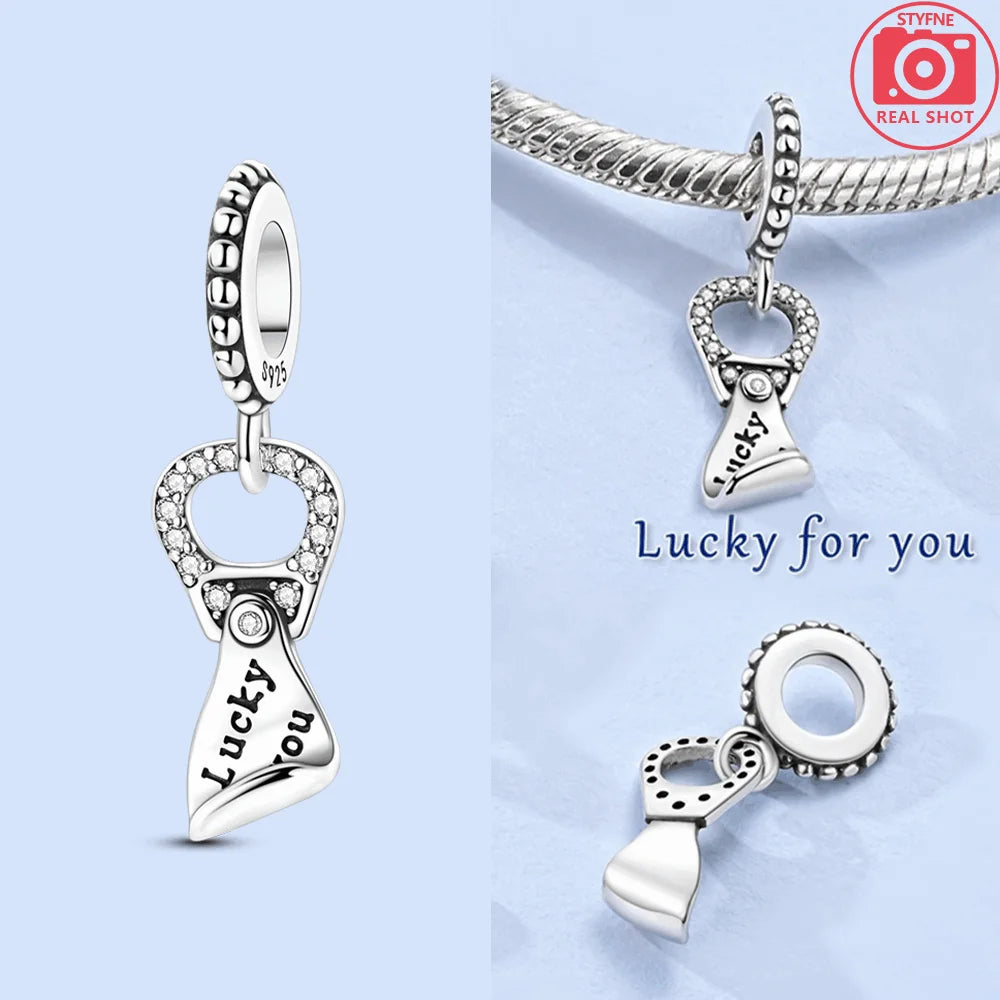 Sterling Silber 925, Fantasie, buntes Herz, Charm-Planeten-Anhänger, Perlen, passend für Original-Armband, Perle für Frauen, edler Schmuck, Geschenk