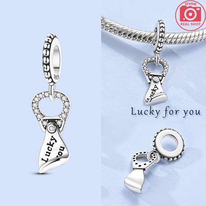 Sterling Silber 925, Fantasie, buntes Herz, Charm-Planeten-Anhänger, Perlen, passend für Original-Armband, Perle für Frauen, edler Schmuck, Geschenk