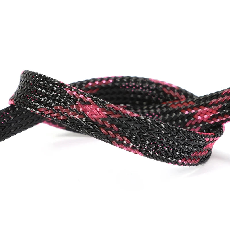 2/5/10M 2mm-20mm Flexibler Kabelschutz für Auto/Elektrische Kabel, Abrieb- und Hitzebeständige PET-Geflechtschutzmanschette