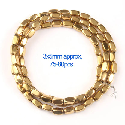 AAA+ Retention Farbe Natürliche vergoldete Hämatit Perle Herz Runde Stern Spacer Lose Perlen für Schmuck Machen DIY Charm Armband