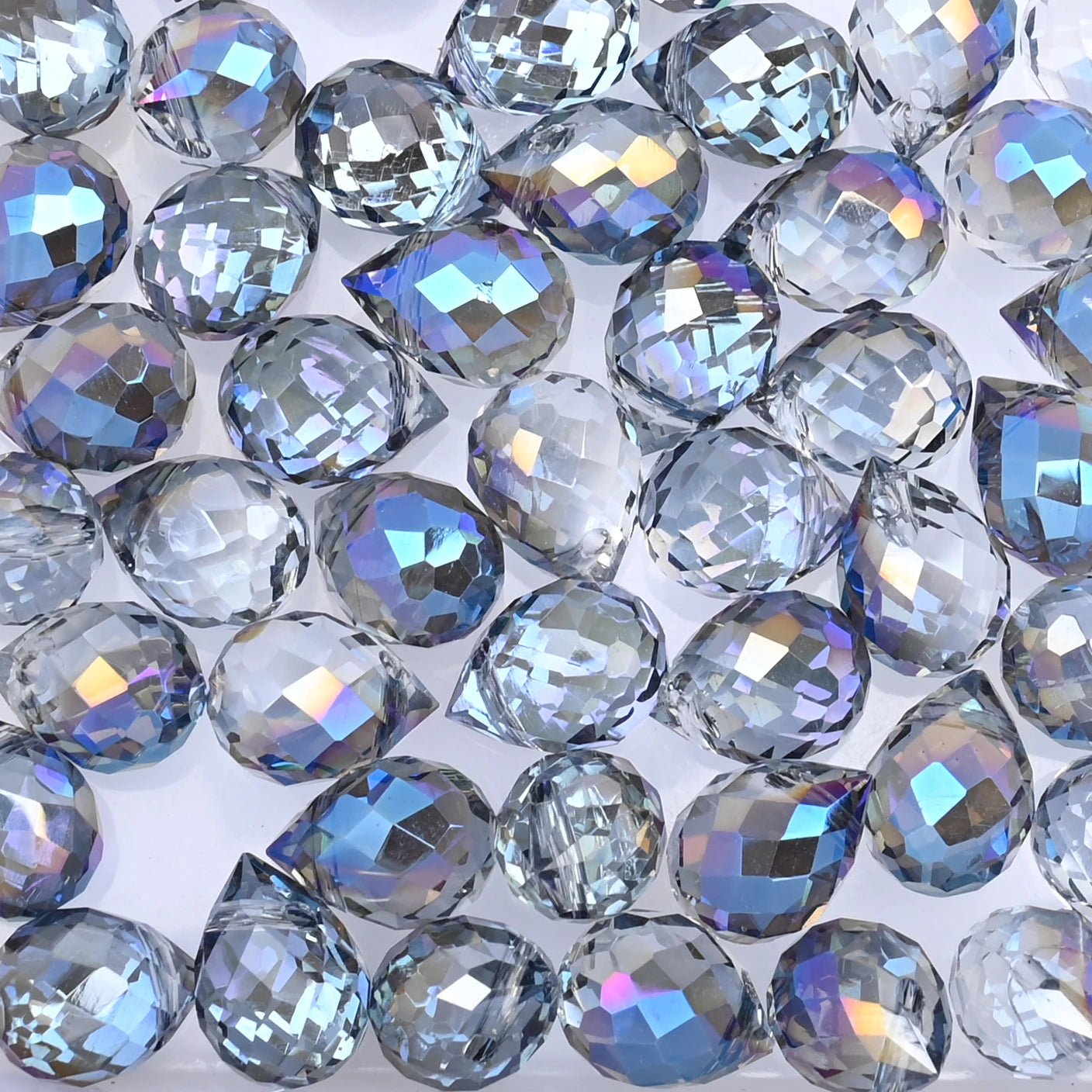 Österreich AB Farbe Kristall Erdbeere Perlen 10*8mm Glänzende Facettierte Glas Perlen für Schmuck Machen DIY Hochzeit Kleid zubehör