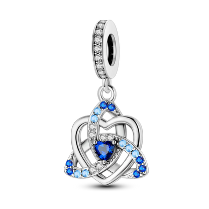 Charm-Anhänger aus Silber 925, blaue Serie, passend für Armbänder, Charms, DIY, originelle Mode-Anhänger für Schmuckherstellung