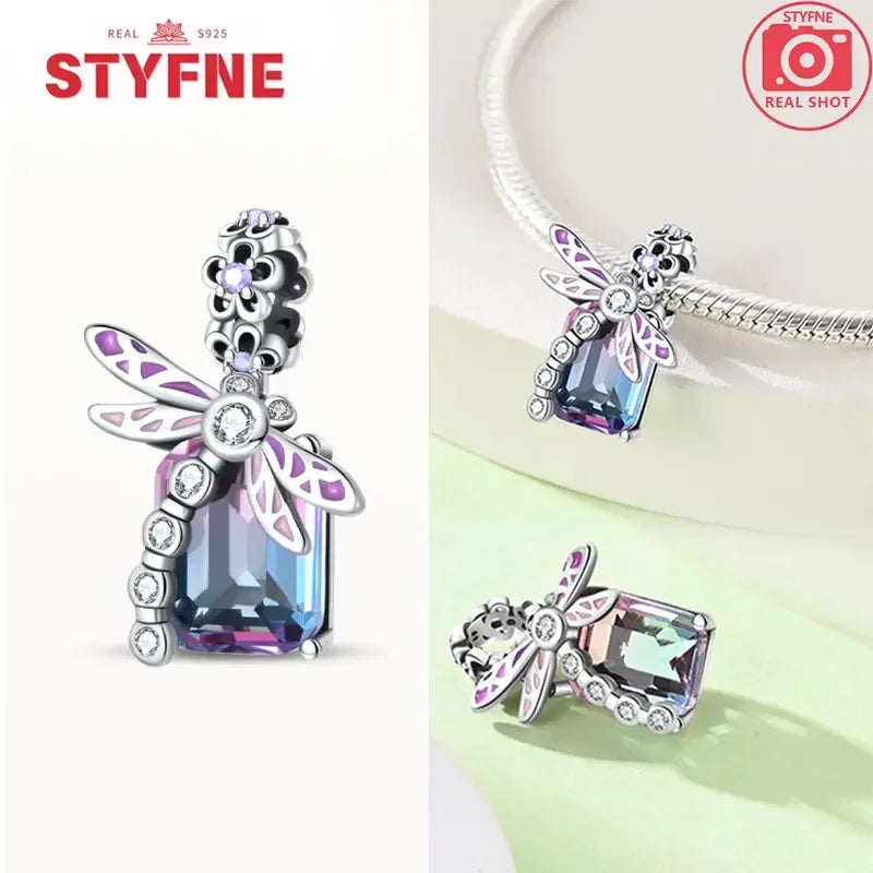Sterling Silber 925, Fantasie, buntes Herz, Charm-Planeten-Anhänger, Perlen, passend für Original-Armband, Perle für Frauen, edler Schmuck, Geschenk
