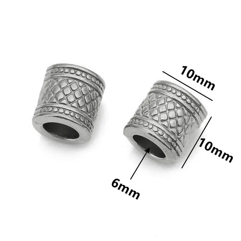 5 teile/los Edelstahl Gold Farbe Lose Rohr Große Loch Spacer Perlen für DIY Armbänder Halskette Schmuck Machen Liefert Finden