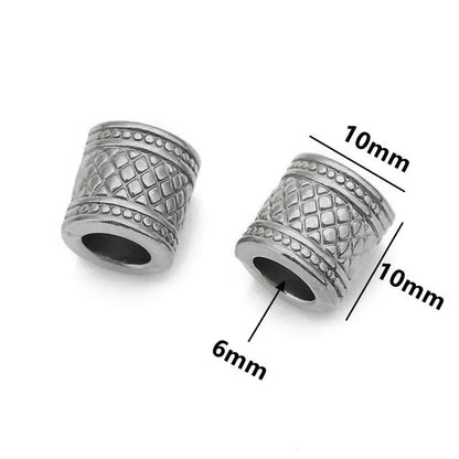 5 teile/los Edelstahl Gold Farbe Lose Rohr Große Loch Spacer Perlen für DIY Armbänder Halskette Schmuck Machen Liefert Finden