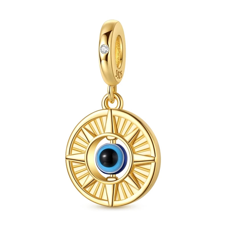Original Charms-Perlen-Anhänger aus 925er-Sterlingsilber, goldener Schmetterling, Ballon-Hund-Charm, passend für Armband-Anhänger, Armreif, DIY-Schmuck, Geschenk