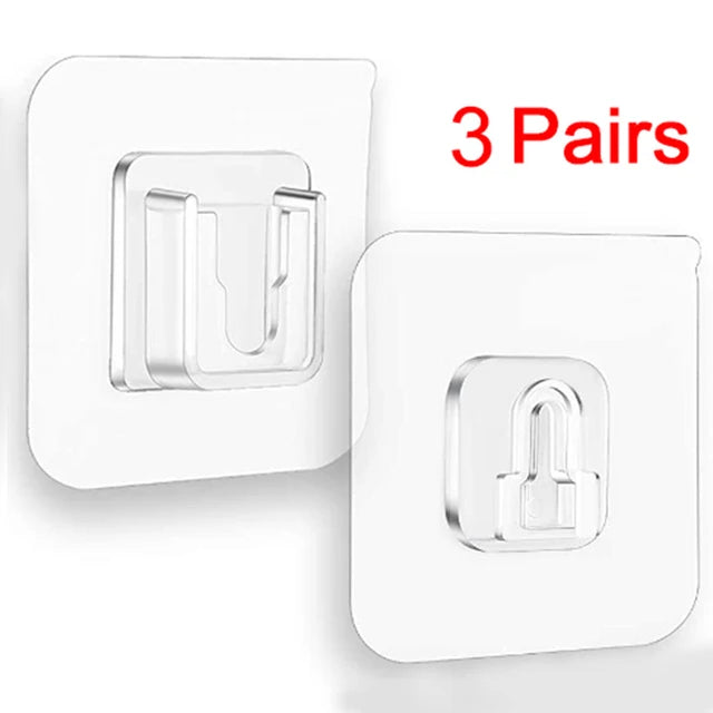 1/5/10 Pairs Doppelseitiges Klebeband Wand Haken Aufhänger Starken Haken Saugnapf Sucker Wand Lagerung Halter Für küche Bad