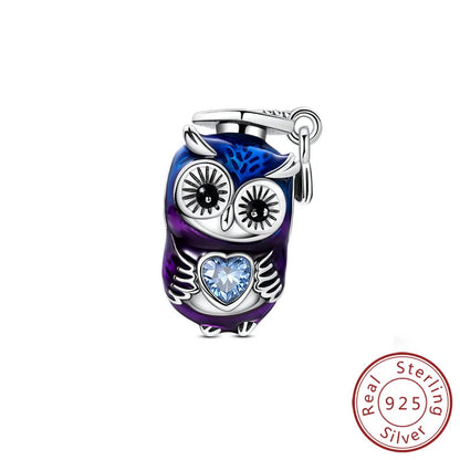 Original-Charms für den Abschluss, Perlen-Anhänger, 925er-Sterlingsilber, Bachelor-Hut, Kappen-Charms, passend für Armbänder, DIY-Zeremonie, Schmuck, Geschenk