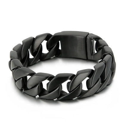 20/26/31MM 316L Edelstahl Curb Kubanisches Armband Riesige Schwere Silber Farbe Ton Schmuck Herren Frauen Biker Bike Kette Armbänder