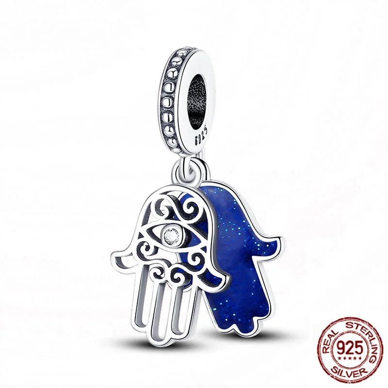 Heißer Verkauf 925 Silber Farbe Evil Eye Charm Dämon Auge Perle Für Original Armband & Armreif DIY Machen Mode Schmuck geschenk