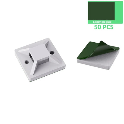 50/100/150 Stück selbstklebende Nylon-Kabelbinder zur Befestigung von Drähten, Organizer, Fixierer, einfaches Kabelmanagement-System, wiederverwendbar, langlebig