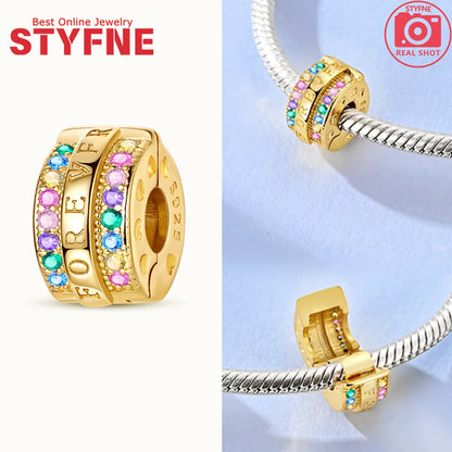Neues 925er Silber, teilbarer Sonnen- und Mond-Charm, Satr-Herz-Perle, passend für Original-Armbänder für Frauen, edle Schmuckherstellung, Geschenk