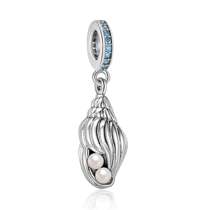 Ocean Series 925er Sterlingsilber, Wal, Schildkröte, kleiner Fisch, Qualle, Delfin, blauer Charm, passend für DIY-Armband, Halskette, Party-Schmuck