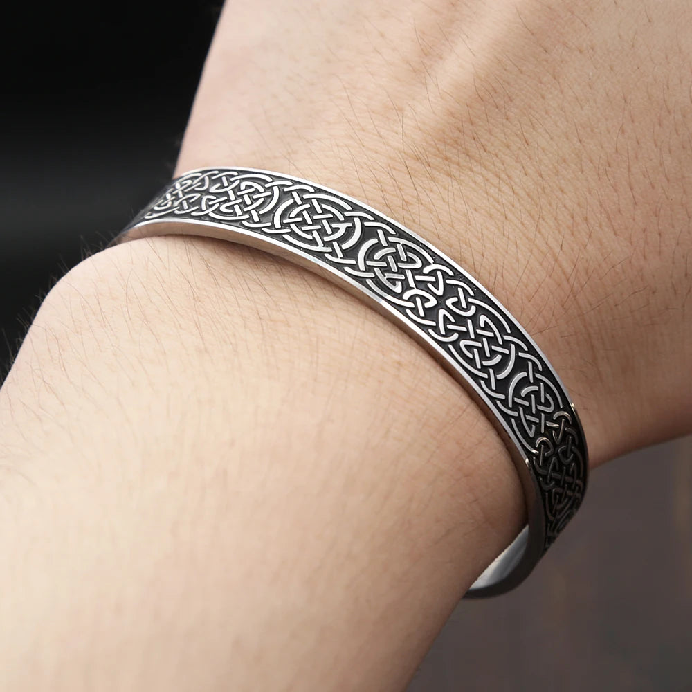 Nordic Retro Viking 316L Edelstahl Armbänder Für Männer Frauen Mode Kreative Manschette Armreifen Paar Schmuck Geschenke Dropshipping