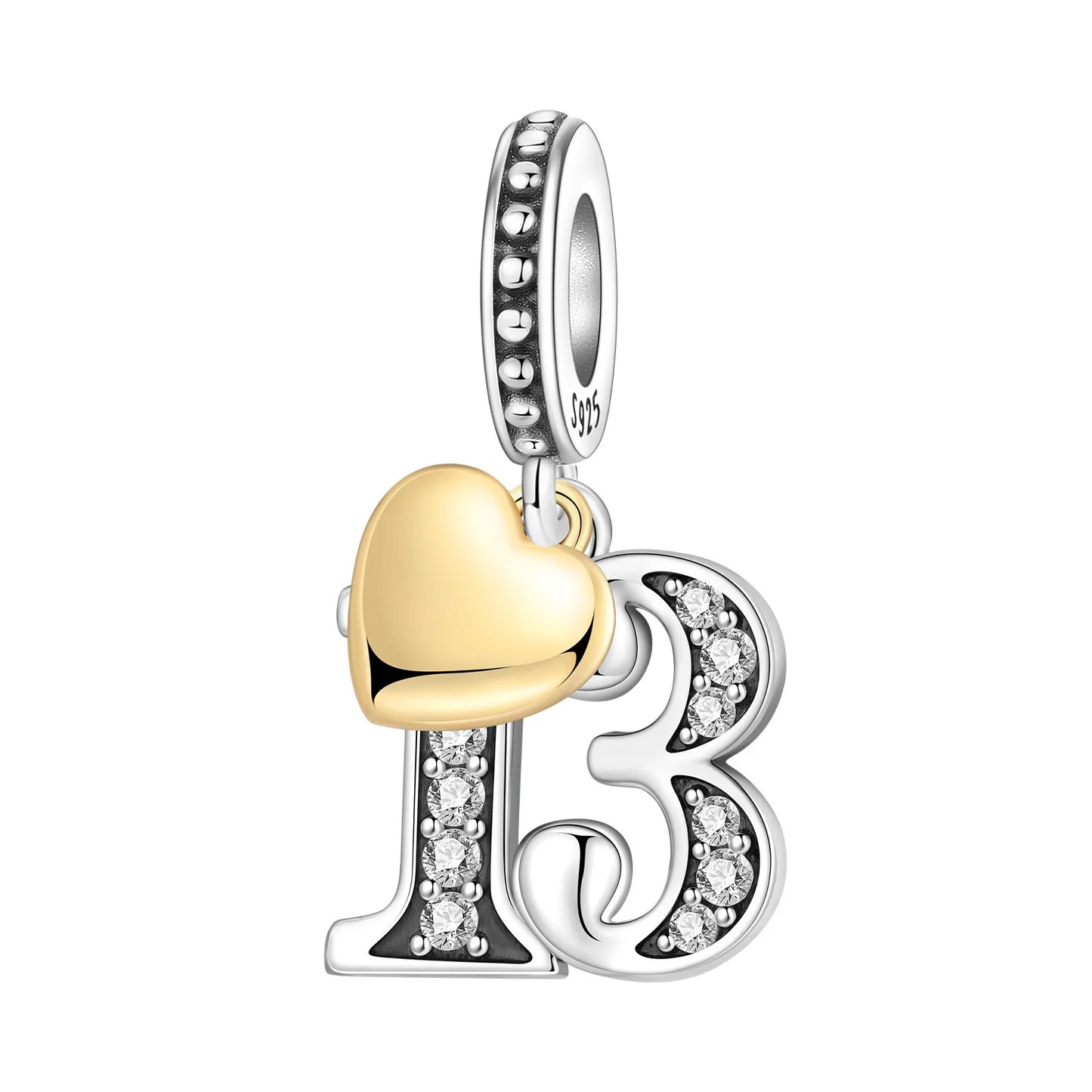 15. 16 18 20 21. Jahrestag Geburtstag Hochzeit S925 Sterling Silber Charm Bead Anhänger Fit Armband Halskette DIY Schmuck Geschenk
