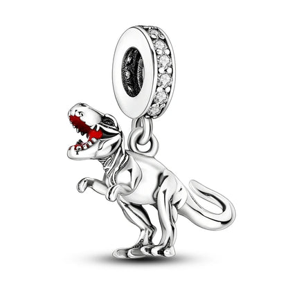925 Sterling Silber Tier-Serie Charms Perlen Schaf Elefant Tiger Eule Anhänger Passend für Original-Armband DIY Frauen Geschenk