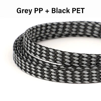 10M/Rolle Neue PET-Garn + PP-Baumwolle Geflochtene Isolierhülle 4mm 8mm 12mm Kabelummantelung Drahtschutz Kabelummantelungsschlauch