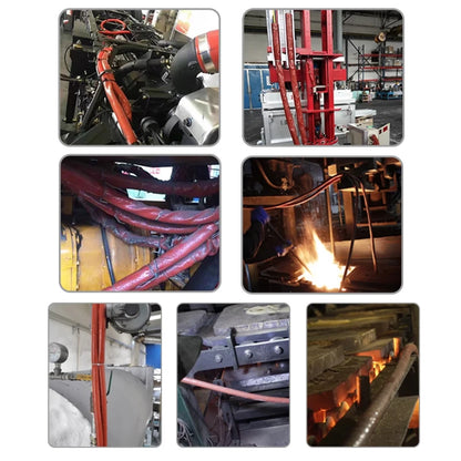 4 mm – 35 mm hochtemperaturbeständiges, feuerhemmendes Gehäuseprohr, Silikon-Fiberglasrohr, verdickte Isolierung, feuerfeste Hülle